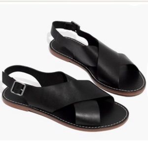 The Madewell Boardwalk Crossover Sandal NWOT